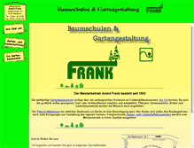 Tablet Screenshot of frank-baumschulen.de
